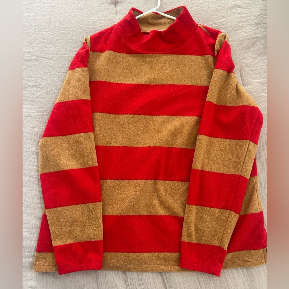 Striped Pullover / Fuzzy Winter Sweater